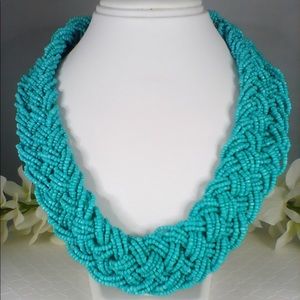 Vintage Beaded Turquoise Bohemian Necklace